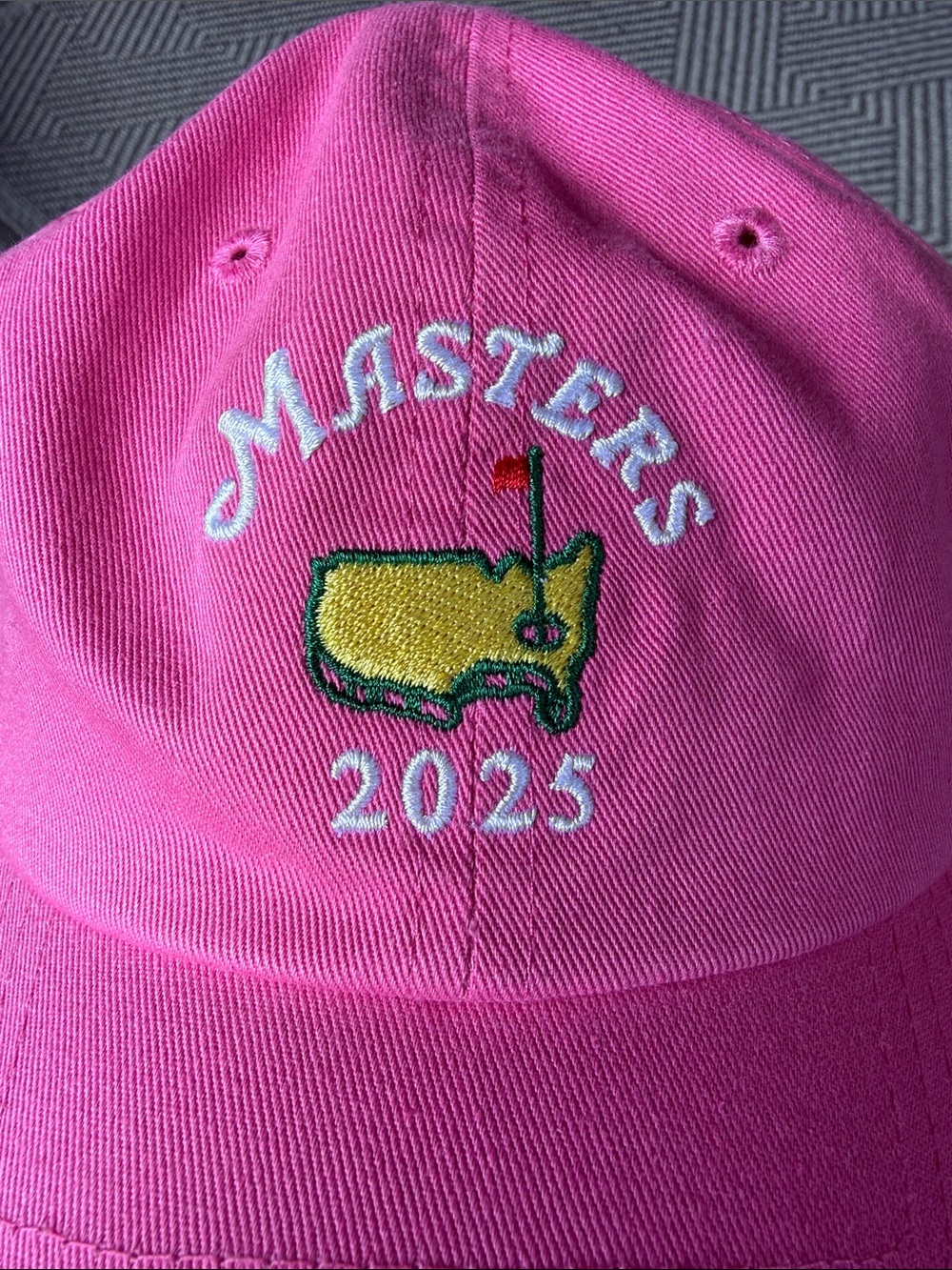 Brand New Masters Pink Embroidered 2025 Golf Hat - Picture 2 of 4